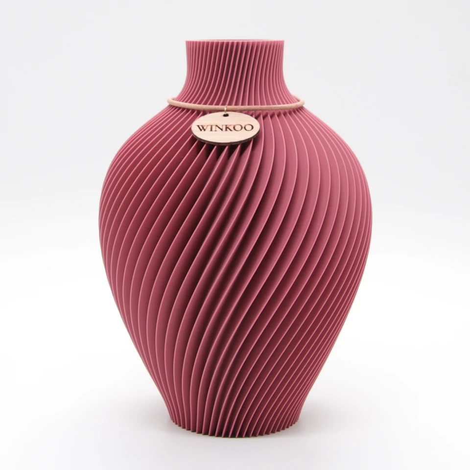 Noma sculptural vase in Mulberry Purple by WINKOO